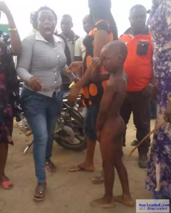 Photo: See The Shocking Thing A Woman Did To Her 9 Year Old Son For Stealing N5000